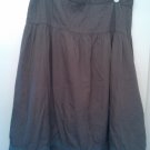 Metro Wear olive boho skirt with embroidery and ruffle hem, size L