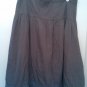 Metro Wear olive boho skirt with embroidery and ruffle hem, size L