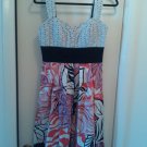 Sangria dress with eyelet bodice and empire waist, size 8