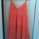 Double Zero coral eyelet dress, size L