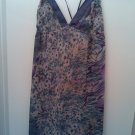 Aya purple floral chiffon dress, size L