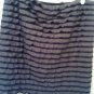 Studio M gray and black multi-tiered skirt, size L