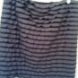 Studio M gray and black multi-tiered skirt, size L