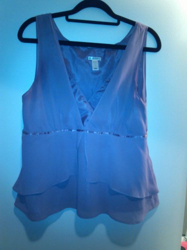 Old Navy lavender chiffon blouse, size M
