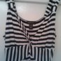 Spense black and white stiped maxi dress, size L