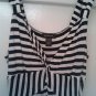 Spense black and white stiped maxi dress, size L