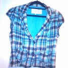 Ashley short-sleeved plaid jacket, size L