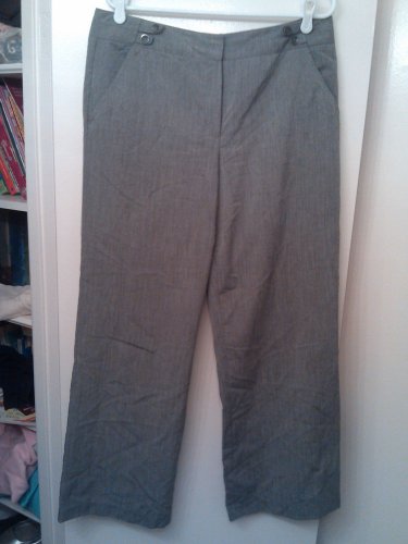 Larry Levine light gray dress slacks, size 14