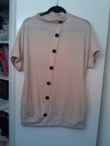 Beige colored tunic sweater, size L