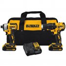 SEALED DEWALT 20V MAX COMPACT BRUSHLESS DRILL/DRIVER AND IMPACT KIT DCK277C2 !!