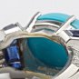 Turquoise Sapphire Diamond Platinum Ring