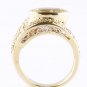 Yellow Sapphire and Diamond Ring