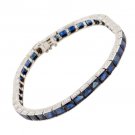 Platinum and Sapphire Bracelet