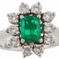 Emerald and Diamond Ring