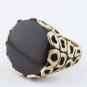 Onyx and Gold Ring