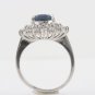 Layered Diamond and Sapphire Ring