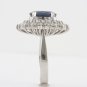 Layered Diamond and Sapphire Ring