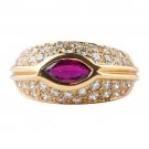 Oscar Heyman Brothers Ruby and Diamond Ring