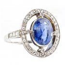 Sapphire Diamond Gold Ring