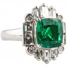 Colombian Emerald Diamond Ring