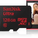 SanDisk 128GB Mobile Ultra Micro SDXC UHS-1 Class 10 MicroSD Memory Card w/ Adapter