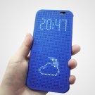 HTC ONE M8 Dot View Case Smart Cover (Imperial Blue)