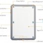 LVKE Waterproof Shock proof Dirt proof Hybrid Case Cover For Apple iPad Mini Retina (Black)