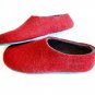 Men's felt wool slip-ons Red Aqua Rubber Soled