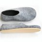 Men's felt wool slip-ons Grey Gray Cork Soled. Best seller