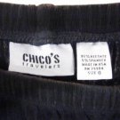 CHICO'S TRAVELERS BLACK SLINKY PANTS SIZE 0