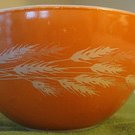 Vintage Orange Wheat Pyrex Small Mixing Bowl