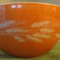 Vintage Orange Wheat Pyrex Small Mixing Bowl