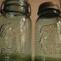 Pair of Ball Blue Glass Mason Jars