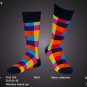 Mixed color cubes fashion socks