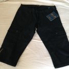 Seven 7 size 8 black denim cropped jeans