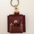 Leather key-chain with Tehilim (Psalms) prayer book and travellers prayer