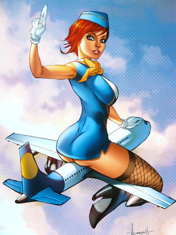 ALE GARZA SEXY WANT 2 FLY ART PRINT NEW SDCC 2012 / SIGNED 