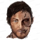 AMC's The Walking Dead Original Artwork - Canvas Print - Art Drawing of Daryl Dixon