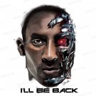 NBA Los Angeles Lakers Kobe Bryant & Terminator Drawing "I'll Be Back"
