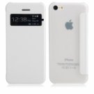 Frosted Transparent Protective PC Case with Hole for iPhone 5C White