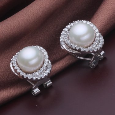 cultured pearl stud earrings,clip on earrings pearl ,jewery pearl earrings,large pearl stud