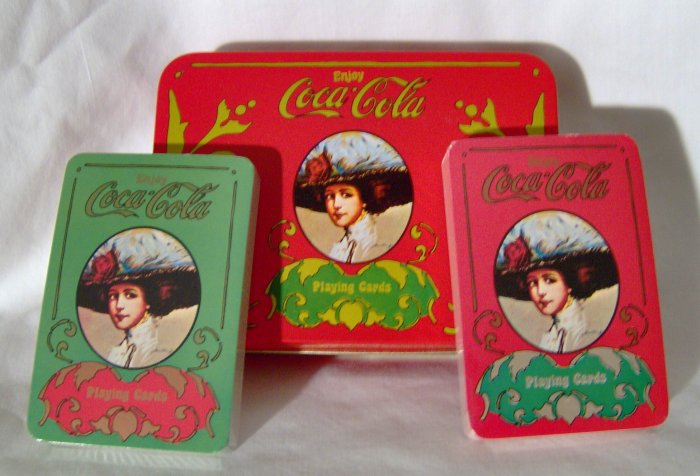 Coca-Cola Playing Cards with Decorative Storage Tin