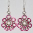 Pink Chain Mail Flowers