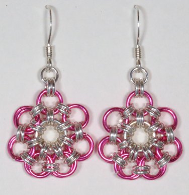 Pink Chain Mail Flowers