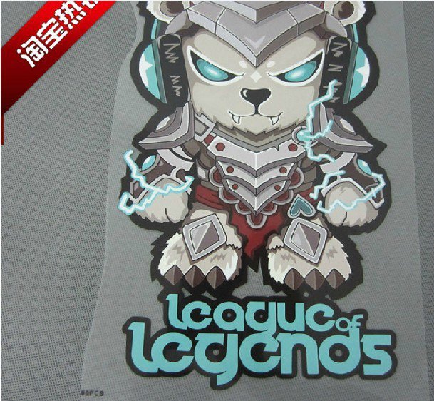 league of legends heat press on clothes sticker