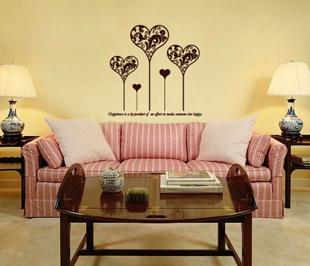 Wall stickers romantic festive bedside wall stickers entranceway dayly