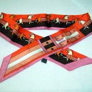 S014 (Pink): Twilly Bag Scarf in Amazing Horse with Classic Belt Design for Graciousness