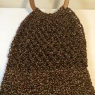 Brown crochet purses