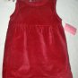 OLD NAVY Red Lined Velvet Holiday Dress with White Long Sleeve Shirt Size 2T NWT