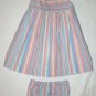 OLD NAVY Pink Blue White Striped Dress with Bloomers Size 6-12 months
